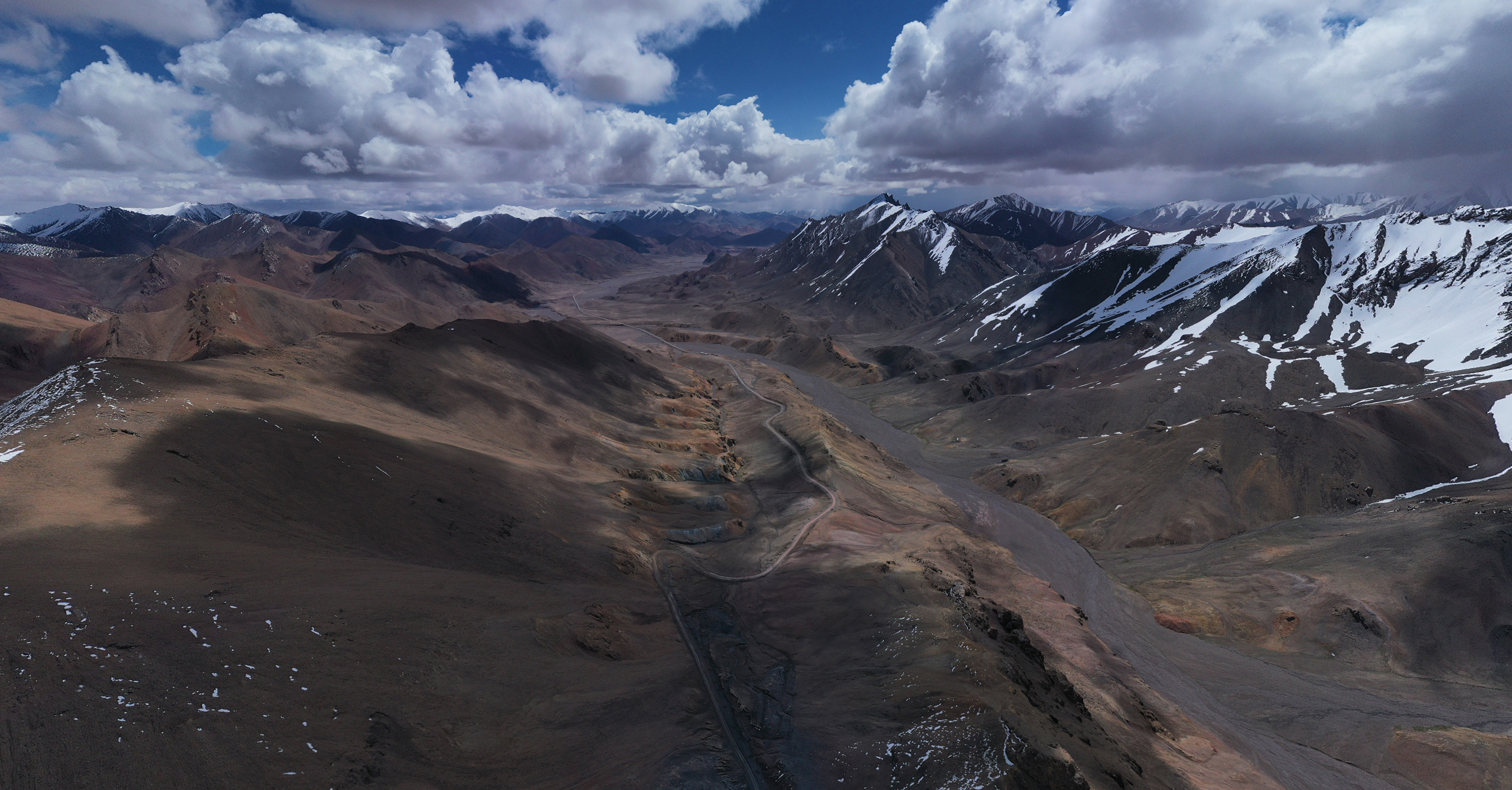 Panorama of Ak-Baytal Pass, Tajikistan